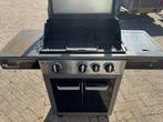 Gas BBQ met beschermhoes . + extra gietijzeren bakplaat., Ophalen, Gebruikt