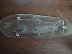 Vis serveerplank euroglass XXL met afbeelding van een zalm, Ophalen of Verzenden