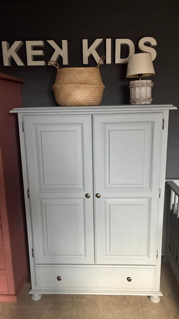 Brocante kast Claire, 50 tot 70 cm, 105 cm of meer, Ophalen of Verzenden, 100 cm of meer