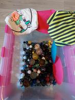 verzameling knikkers in bak, Ophalen, Gebruikt