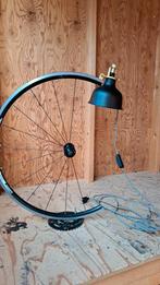 Unieke Wheellight Tafellamp van Fietswiel, Ophalen, Gebruikt, Minder dan 100 cm, Metaal