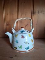 Theepot met filter nieuw vlinders Clayre en Eef, Huis en Inrichting, Keuken | Servies, Overige typen, Nieuw, Ophalen of Verzenden