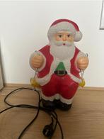 Vintage Kerstman op Schommel - Decoratie met verlichting, Ophalen of Verzenden, Gebruikt