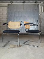 2x Knoll Cesca chair by Marcel Breuer, Twee, Gebruikt, Stof, Vintage / modern