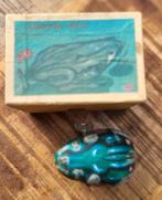 Vintage Opwind Kikker met Doos, Antiek en Kunst, Ophalen of Verzenden