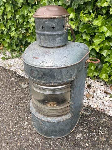 Vintage scheepslamp navigatielicht petroleum beschikbaar voor biedingen