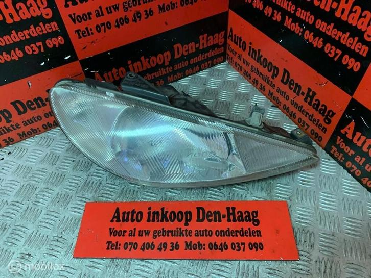 Peugeot 206 ('98-'02) Koplamp Rechts 9632689280 VALEO, Auto-onderdelen, Verlichting, Peugeot, Gebruikt, Ophalen of Verzenden
