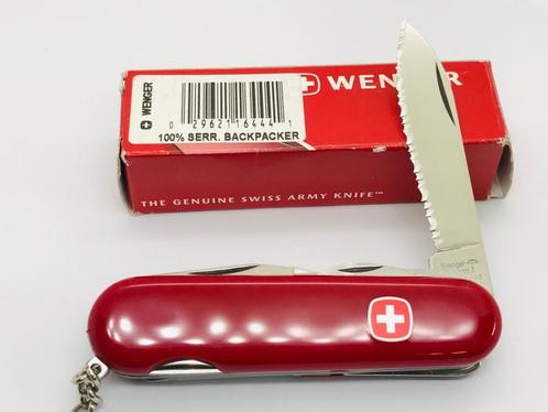 Wenger 100% Serrated Backpacker knife 16.444 version feature, Caravans en Kamperen, Kampeergereedschap, Nieuw, Ophalen of Verzenden