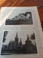 Artikel over kasteel Neercanne en kasteel Hoensbroek 1909, Ophalen of Verzenden, Voor 1920, Knipsel(s)