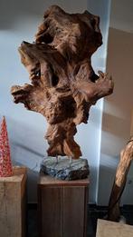 Eiken Designobject op Granieten Voet, Ophalen