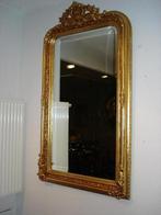 Grote Barok Kuif spiegel Goud facet geslepen 90 cm breed, Huis en Inrichting, Woonaccessoires | Spiegels, Nieuw, 75 tot 100 cm