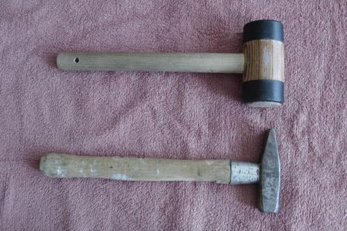 Antieke hamers met houten kop en metalen kop, Antiek en Kunst, Antiek | Gereedschap en Instrumenten, Ophalen of Verzenden