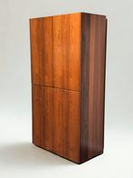 Vintage Midcentury Palissander Wandkast, Ophalen of Verzenden, Zo goed als nieuw, 25 tot 50 cm, Minder dan 150 cm