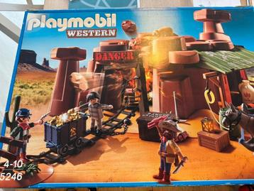 PLAYMOBIL WESTERN GOUDMIJN SET. Z.G.A.N. beschikbaar voor biedingen