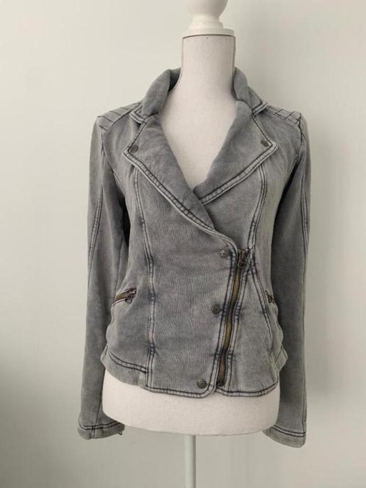 Stoere Bikker jasje maat 42!, Kleding | Dames, Jasjes, Kostuums en Pakken, Jasje, Grijs, Verzenden