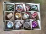 Doos nr 8 zijn 12 oude glazen kerstballen, Ophalen of Verzenden, Gebruikt