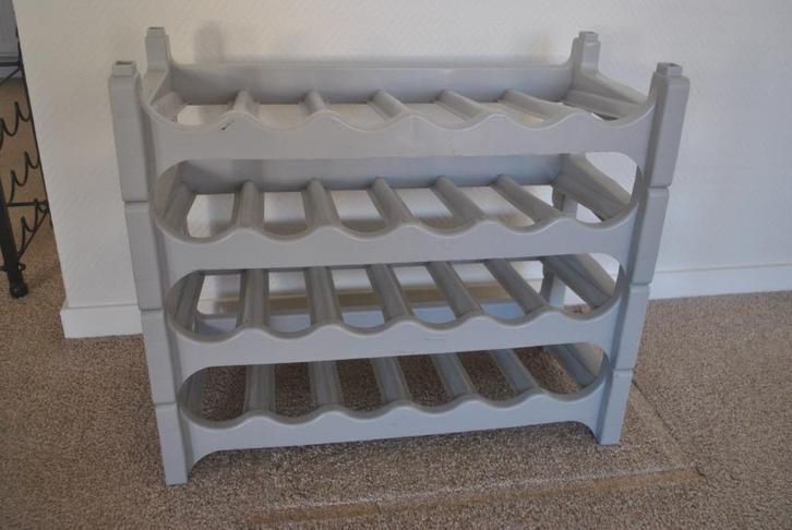 Wijnrek, Curver, 4 delen, 24 flessen, Huis en Inrichting, Woonaccessoires | Wijnrekken, Gebruikt, 50 tot 75 cm, 15 tot 25 flessen