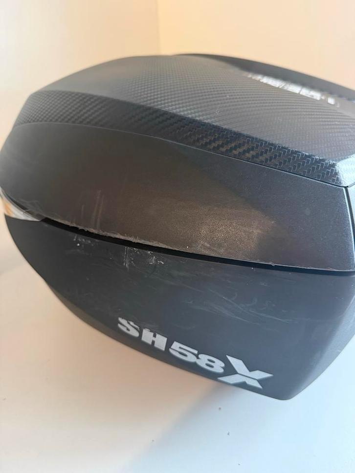 Shad SH58X Carbon Verstelbare Topkoffer, Motoren, Accessoires | Koffers en Tassen, Gebruikt, Ophalen of Verzenden