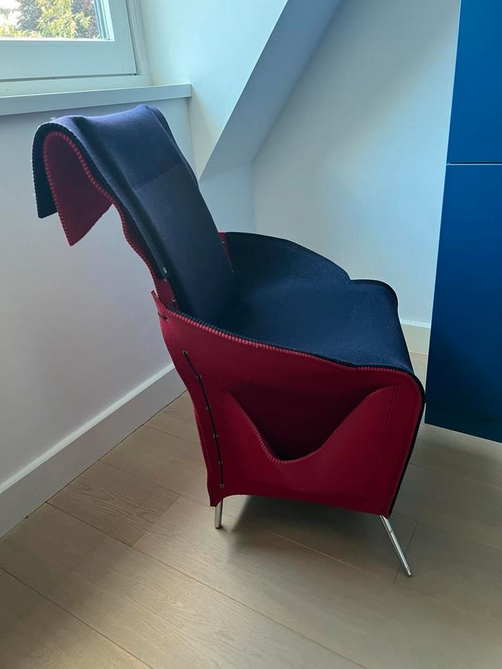 Filzka armstoel van designer Borek Sipek, Huis en Inrichting, Fauteuils, Zo goed als nieuw, Stof, 50 tot 75 cm, Minder dan 75 cm