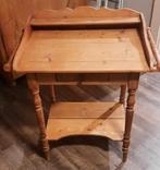 Grenen wastafel., Ophalen