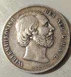 2 1/2 Gulden Willem III 1858 Zilver, Koning Willem III, Zilver, Ophalen of Verzenden, Losse munt