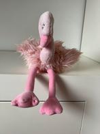 Roze pluche flamingo knuffel, Ophalen of Verzenden, Zo goed als nieuw, Kraamcadeau