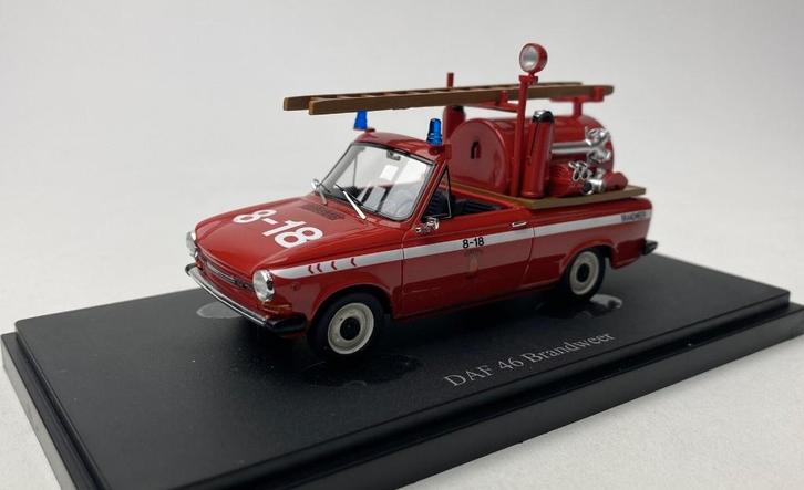 Autocult 1:43 DAF 46 Brandweer (NL), Lim. 333 pcs - Resin, Hobby en Vrije tijd, Modelauto's | 1:43, Nieuw, Auto, Overige merken