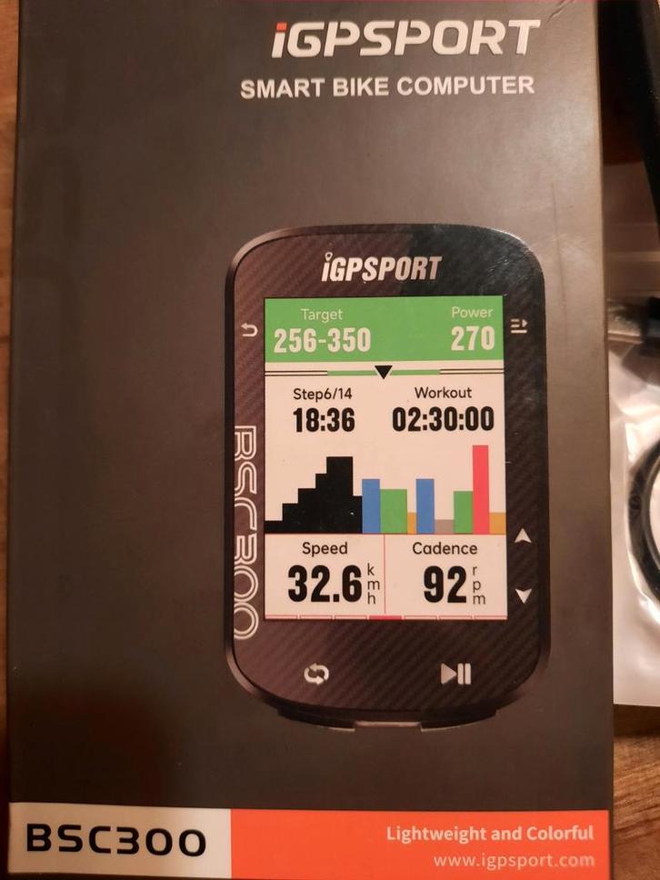 iGPSPORT BSC300 Fietscomputer - Nieuwstaat!, Fietsen en Brommers, Fietsaccessoires | Fietscomputers, Nieuw, Cadanssensor, Draadloos