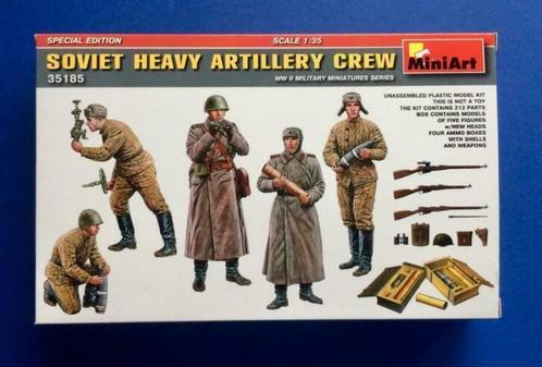 Miniart 35185 Soviet Heavy Artillery Crew 1/35, Hobby en Vrije tijd, Modelbouw | Figuren en Diorama's, Nieuw, 1:35 tot 1:50, Ophalen of Verzenden