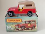 CJ-6 JEEP MATCHBOX No53 UIT 1977 ONBESPEELD MET DOOSJE, Verzenden, Nieuw, Auto