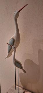 Houten vogels, Ophalen of Verzenden, Zo goed als nieuw