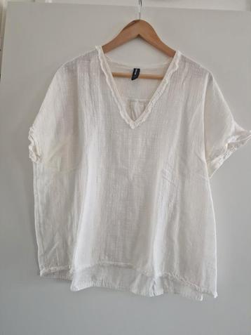 100% Katoenen blouse shoeby eksept blouse wit creme beschikbaar voor biedingen