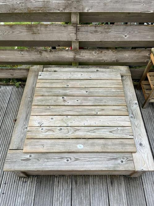 Zandbak Talen - hardhout, Kinderen en Baby's, Speelgoed | Buiten | Zandbakken, Zo goed als nieuw, Ophalen
