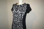 Marccain jurk zwart wit jurk soort barok print rekt fijn mee, Kleding | Dames, Maat 38/40 (M), Verzenden, Zwart, Knielengte