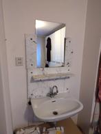 Vintage Marmeren Wastafel Set - Jaren 30, Ophalen, Gebruikt, Wasbak of Wastafel