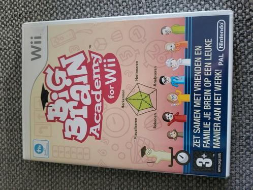 Big Brain Academy f/ Wii, Spelcomputers en Games, Games | Nintendo Wii, Zo goed als nieuw, Puzzel en Educatief, 3 spelers of meer