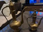 Twee decoratieve vintage kannen, Antiek en Kunst, Antiek | Koper en Brons, Ophalen of Verzenden, Brons