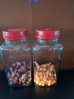 Van Melle snoep potten, Ophalen of Verzenden, Gebruikt, Glas, Pot, Bus of Blik