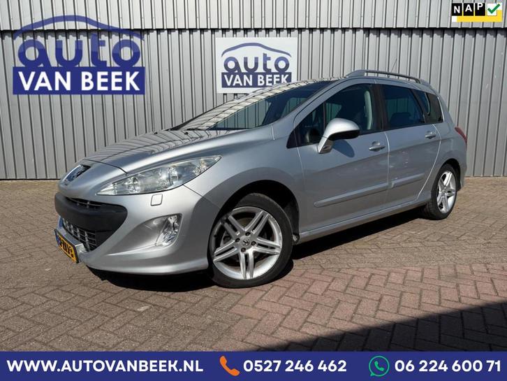 Peugeot 308 SW 2.0 HDiF XT|Cruise|Trekhaak|Sensoren|Pano, Auto's, Peugeot, Bedrijf, Te koop, ABS, Achteruitrijcamera, Airbags