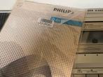 100%  werkende Philips cassette recorder inclusief snoer, Audio, Tv en Foto, Cassettedecks, Ophalen of Verzenden, Philips, Tape counter