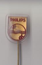 Philips Radio oud embleem logo voor Restauratie schildje B, Antiek en Kunst, Antiek | Tv's en Audio, Verzenden
