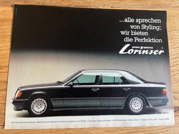 Lorinser 200-300E originele advertentie Mercedes-Benz  beschikbaar voor biedingen