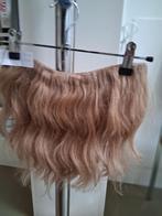 Handgemaakte clip-in blond echt haar, haarstuk, extensions, Sieraden, Tassen en Uiterlijk, Uiterlijk | Haarverzorging, Ophalen of Verzenden