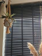 2 Decosol houten jaloezieen antraciet, Huis en Inrichting, Stoffering | Gordijnen en Lamellen, Ophalen, 50 tot 100 cm, Zo goed als nieuw