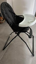 Cabino baby eetstoel kind uitklapbaar zwart, Ophalen, Zo goed als nieuw, Inklapstoel, Gordel(s)