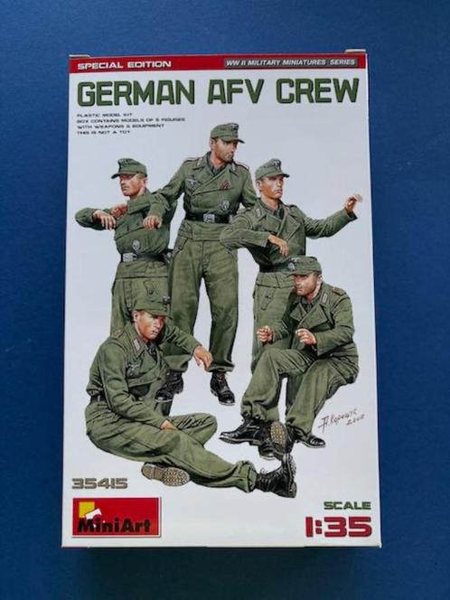 MiniArt	35415	German AFV Crew	1/35, Hobby en Vrije tijd, Modelbouw | Figuren en Diorama's, Nieuw, 1:35 tot 1:50, Verzenden