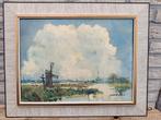 J.kelderman, Molen gezicht 40x30 cm, Antiek en Kunst, Kunst | Schilderijen | Klassiek, Ophalen of Verzenden