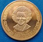 Herdenkingsuitgifte Kroning van Koningin Beatrix - 1980, Postzegels en Munten, Penningen en Medailles, Verzenden, Brons, Nederland