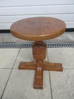 Ronde blank eiken tafel bijzettafel, Antiek en Kunst, Ophalen