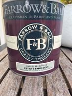 Farrow & Ball Hague Blue estate emulsion muurverf, Doe-het-zelf en Verbouw, Verf, Beits en Lak, Ophalen, Gebruikt, Blauw, Verf